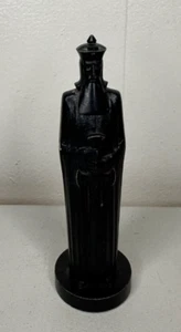 Peter Ganine Conqueror Medieval Sculpted King Chess Piece Vintage 1962 Black - Picture 1 of 5