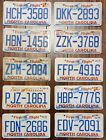 Lot of 10 Embossed North Carolina Expired plates (past 3 years expired)