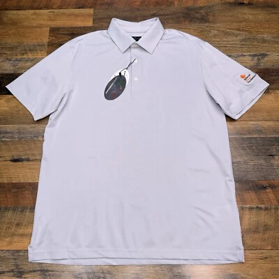 Greg Norman Pro Series Polo Shirt Mens Large Shark Gray Performance New  - Image 1 of 4