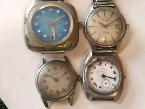 OROLOGIO WEST END E ALTRI 3 PEZZI CARICA MIX LOTTO UOMO NON FUNZIONANTE RICAMBI SCOPO - Foto 1 di 19