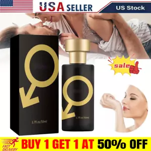 Aphrodisiac Golden Lure Her Pheromone Perfume Spray For Men to Attract Women - Picture 1 of 10