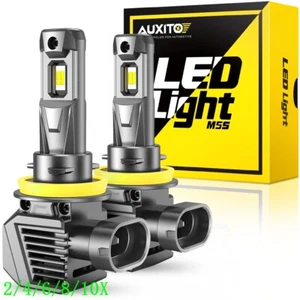 Auxito H11 H9 Super Bright White Headlight Bulb Conversion 6500K-2/4/6/8/10pcs - Picture 1 of 22