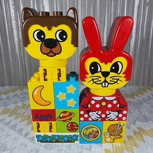 Lego Duplo Print Brick Bundle - Face Animal Minnie Flowers Space Wool Moon - Picture 1 of 9