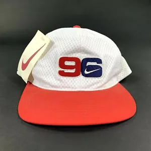 NIKE "96" 1996 OLYMPICS HAT ATLANTA SNAPBACK ULTRA RARE RED BRIM NEW NWT 90s VTG - Picture 1 of 7