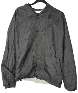 VTG 90s Masters Golf Button Up Embroidered Jacket XL Black Men Long Sleeve - Picture 1 of 12