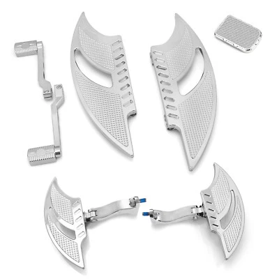 Chrome Floorboard Harley Touring FLHR Road King Street Glide 1980-2025 Foto 1 de 4