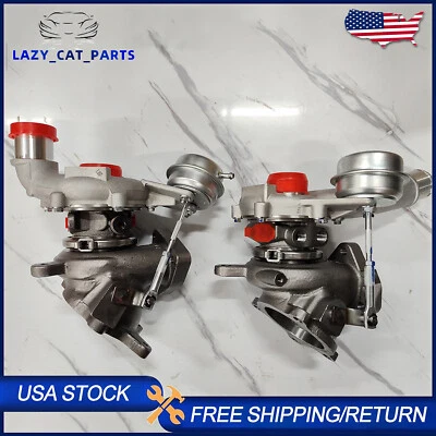 Left & Right Turbo Turbocharger Set for 10-19 3.5L Ford Explorer Flex Lincoln MK Foto 1 de 4