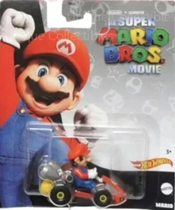 Mario Kart Hot Wheels Car - Theatrical Mario (Super Mario Bros Movie)  IN HAND ! - Picture 1 of 1