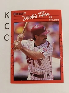 1990 Donruss Baseball Philadelphia Phillies #549 Dickie Thon - Picture 1 of 2