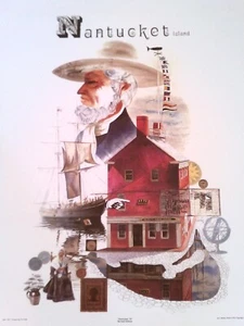 C.Robert Perrin , Lithograph, "Nantucket Island" - Picture 1 of 1