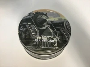 Metalldose klein Blechdose Box Rund Motiv Eisenbahn - Bild 1 von 6