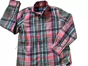 Camicia E-LAND ragazzo con bottoni davanti taglia 8 materiale cotone/poliestere stampa a quadri - Foto 1 di 3