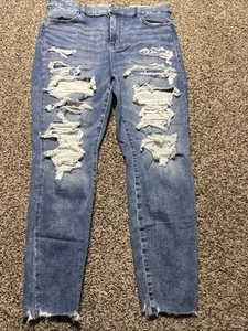 NWT AE AMERICAN EAGLE CURVY HI RISE JEGGING COZY NXT LVL STRETCH WOMENS JEANS 16 - Picture 1 of 4