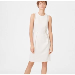 Club Monaco Ohwen weißes ärmelloses Kleid Größe 0 neu mit Etikett klassische Arbeitskleidung - Bild 1 von 7