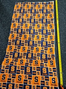Lot Of 4 Yards Syracuse University Fabric - Picture 1 of 3