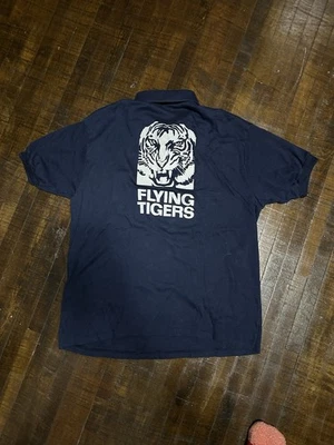 Flying Tigers Vintage Polo Shirt Navy Size XL - Image 1 of 2