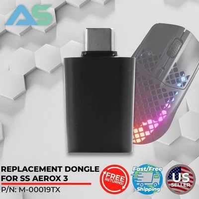 Genuine OEM SteelSeries USB Type C Dongle MPN: M-00019TX for SteelSeries Aerox 3 - Image 1 of 4