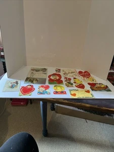 Lot Of 15 Vintage Valentines Duck Rabbit, Elephant, Hippo, Chick - Picture 1 of 10