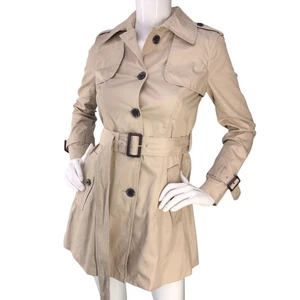 Banana Republic Trenchcoat Damen XS Petite Beige Taschen mit Gürtel - Bild 1 von 16