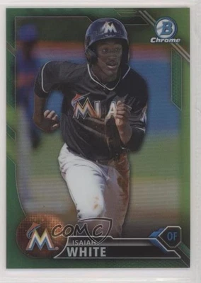 2016 Bowman Chrome Prospects Green Refractor /99 Isaiah White #BCP203 - Image 1 of 2