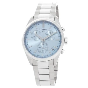 Tissot PR 100 Chronograph Quartz Ice Blue Dial Men's Watch T150.417.11.351.00 - Picture 1 of 7