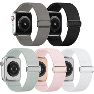 5 Pack Stretchy Solo Loop Compatible with Apple Watch Band 40mm 38mm 41mm 42m... - Picture 1 of 6
