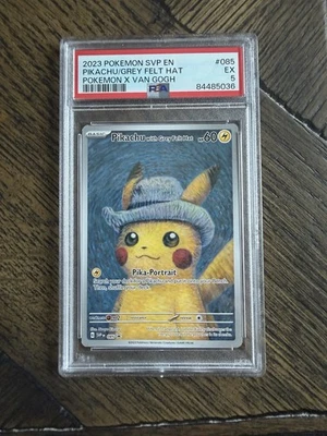2023 Pokeon SVP Black Star Promo #085 Pikachu w/ Grey Felt Hat PSA Graded - Image 1 of 2