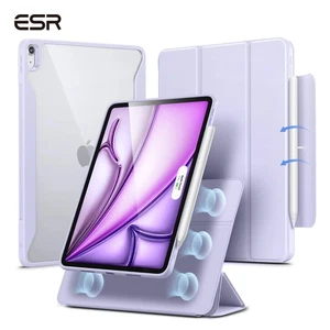 ESR Hybrid Magnetic Case for iPad Air 11inch M2 2024 Portrait & Landscape Violet - Picture 1 of 15