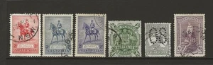 AUSTRALIA Colección de Estampillas Clave a £2 inc KGV Conjunto Jubileo de Plata y SGO3 - Imagen 1 de 1