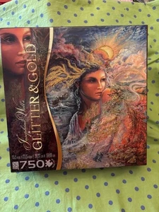 Josephine Wall Sure-Lox Glitter & Gold Puzzle SPIRIT OF ELEMENTS 15.5X23.5 NEW - Picture 1 of 4
