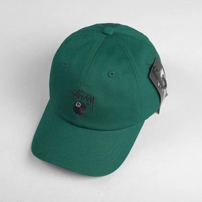 Gorra Stussy 8 Ball Gorro Verde - Correa Ajustable - Ropa de Calle - Nueva con Etiquetas Foto 1 de 4
