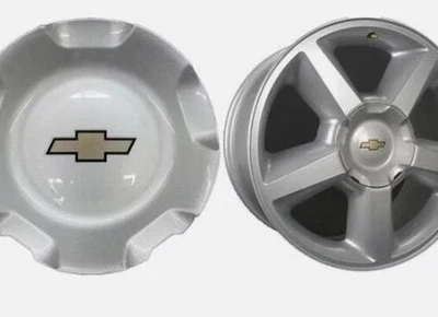 4 OF NEW 2007-2013 CHEVY SILVERADO TAHOE AVALANCHE SUBURBAN WHEEL HUB CENTER CAP - Image 1 of 2
