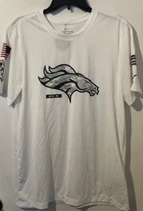 Camisa Nike Denver Broncos Para Hombres M Blanca Saludo al Servicio Dri Fit NFL Fútbol - Imagen 1 de 7