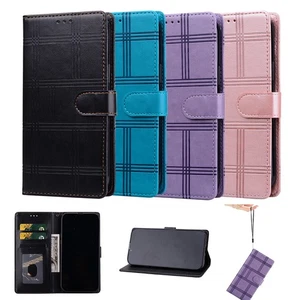 For Samsung Galaxy S6 S7 Edge S8 S9 S10 + S10Lite Wallet Flip Case Leather Cover - Picture 1 of 16