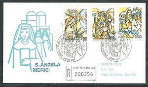 1990 VATICANO FDC VENETIA 221 S. ANGELA MERICI TIMBRO DI ARRIVO - BV21 - Picture 1 of 1