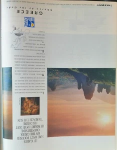 Pubblicità Olympic Airways tagliata da una rivista 1991 - Foto 1 di 1