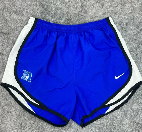 Nike Duke Blue Devils Shorts Womens Extra Small Dri Fit Lined Swoosh Logo Adult Cover