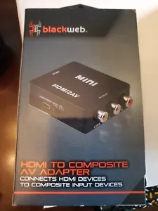 Blackweb HDMI To Composite AV Adapter 1080p BWA18AV004 - Picture 1 of 3
