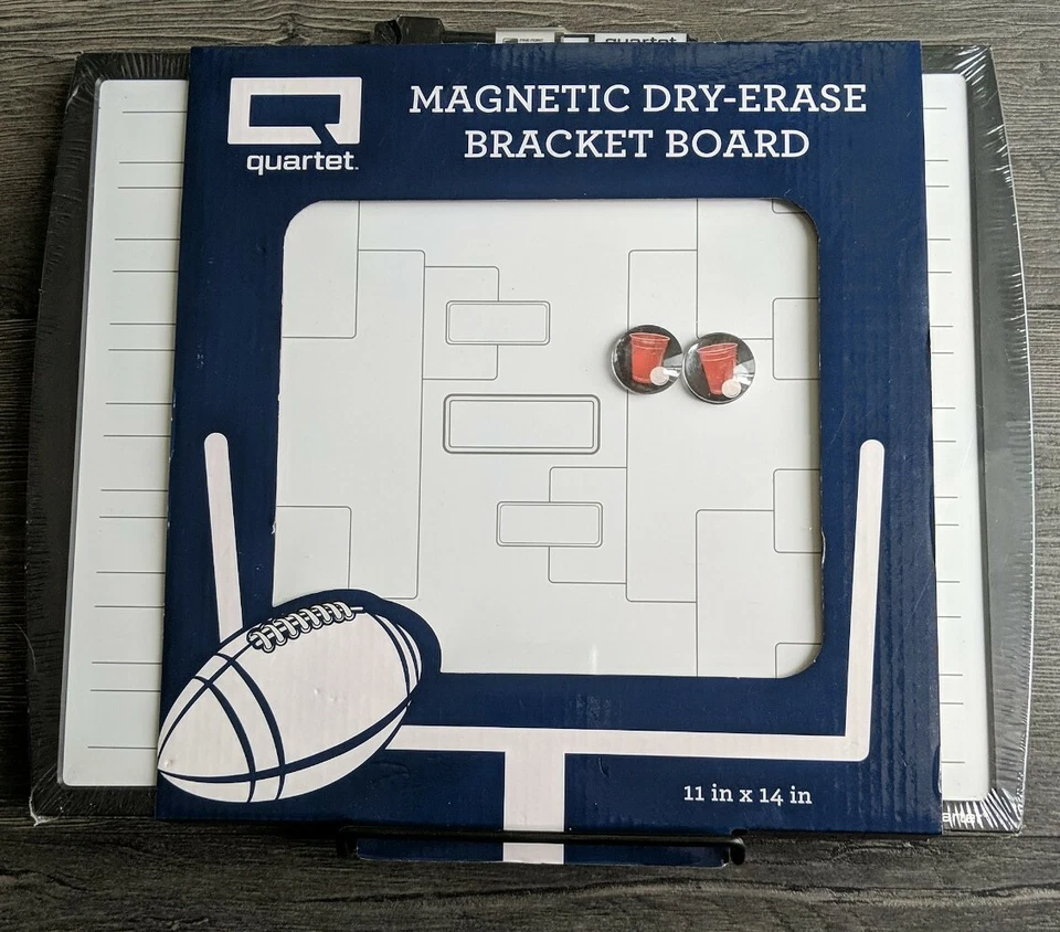 Quartet 32 Team Bracket Magnetic Dry Erase Board W/ Easel 11x14 Marker Incl