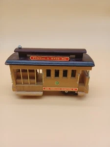 MUSICAL TROLLEY  Powell &Hyde Music Box Wooden.Collectable - Picture 1 of 5