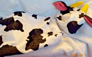 Dog Cow Costume 2 Piece Set Halloween Pet Satin Lined by Frisco - Picture 1 of 7