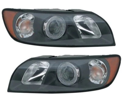 Set di fari per Volvo S40 II V50 MW H7 HB3 LWR attuatore nero - Imagen 1 de 4