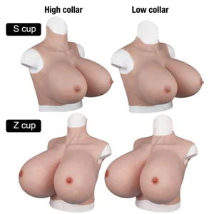 Oversized Huge Breast Silicone Breastplate Breast Forms Crossdresser Drag Queen - Picture 1 of 12