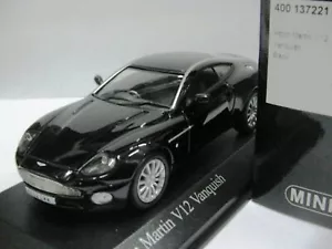 WOW EXTREM SELTEN Aston Martin Vanquish 5.9L RHD 2002 schwarz 1:43 Minichamps-DBS - Bild 1 von 3