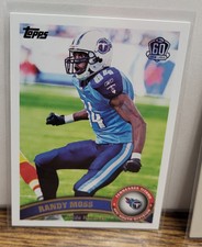 2015 Topps Buyback 2011 Randy Moss Topps 60th Anniversary (Blue) Stamp RARE