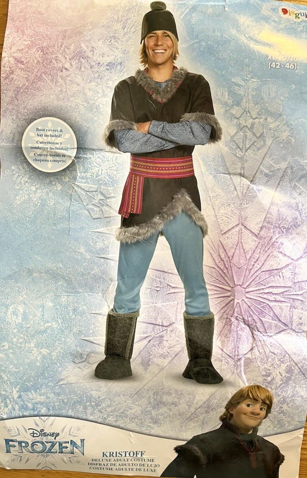 Disfraz Disney Frozen Kristoff Deluxe Adulto Talla XL 42-46 Foto 1 de 4