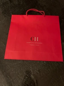 CAROLINA HERRERA CH Gift Paper Bag Medium Used !!! - Foto 1 di 3