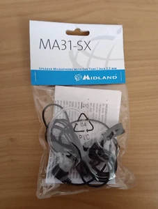MICROFONO AURICOLARE MIDLAND MA31 SX TUBO ACUSTICO JACK 2,5 MM ALAN 777 G5 - Zdjęcie 1 z 1