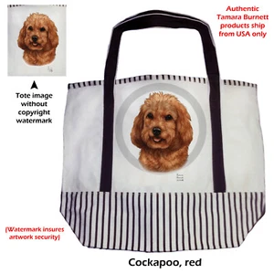 Canvas Tote - Red Cockapoo - Picture 1 of 1
