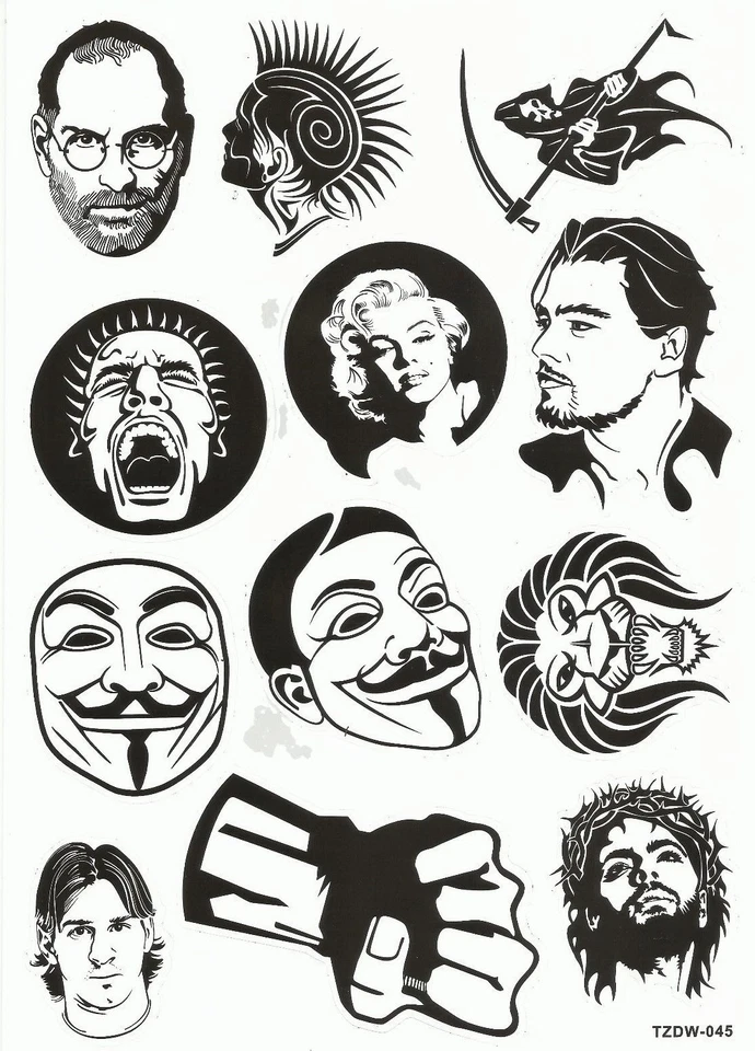 Sticker Set (045GL) People-Mix - 12 Sw-Sticker - Laptop, Stickerbomb - Image 1 of 1